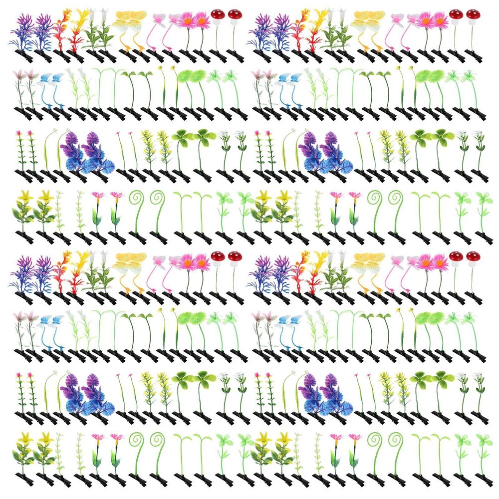 3172 200 Pieces Bean Sprout Hair Clip Funny Plant Hairpins Little Grass